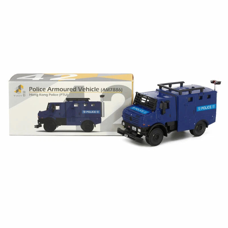 Tiny 1:72 Hong Kong Police Armoured Vehicle (AM7886) Model Car in box