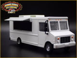 DELIVERY STEP VAN FOOD TRUCK WHITE 1:64 SCALE COLLECTIBLE DIECAST MODEL CAR