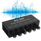 Stereo Audio Splitter Box Mini Preamplifier Headphone Amplifier 2 Way Input