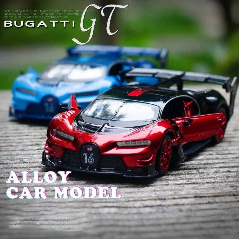 1:32 Bugatti Vision GT Alloy Car Diecasts Toy Vehicles Car Model Sound and Light
