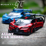 1:32 Bugatti Vision GT Alloy Car Diecasts Toy Vehicles Car Model Sound and Light