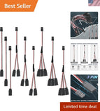 9 Pieces Mixed Style Y Connector Servo Extension Cord Set Converter