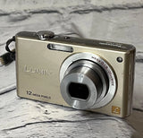 Panasonic LUMIX DMC-FX40 Gold Compact Digital Camera Tested Accessories Included