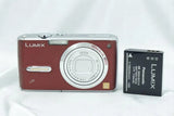 [Excellent] Panasonic LUMIX DMC-FX07 7.2MP Red Compact Digital Camera Tested