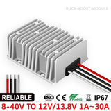 8-40V to 12V 13.8V DC Converter Boost Buck Voltage Stabilizer 3A 6A 10A-30A RV