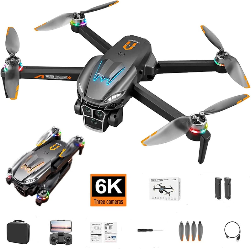 2025 Drone with Phantom Breathing Light, Camera 6K HD FPV, Brushless Motor, 360??
