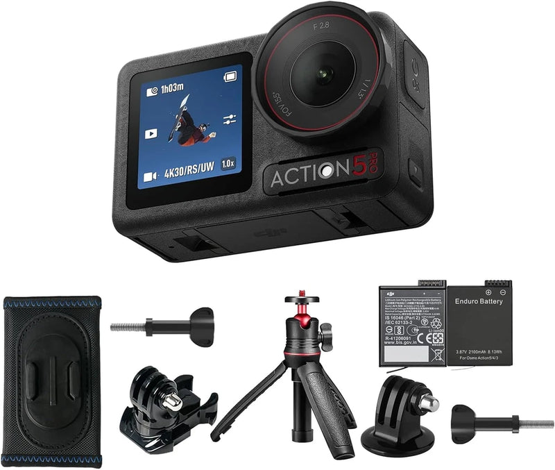Osmo Action 5 Pro Hiking Combo, Waterproof Action Camera with 1/1.3" Sensor, 4K/