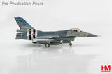 1/72 scale F-16AM model aircraft with gray and dark green camouflage paint