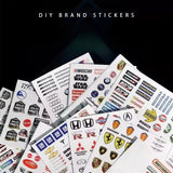 Diorama 1/64 Car Model Crystal Logo UV Printing DIY Car Emblem Display Stickers
