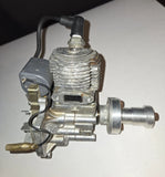 Vintage TAS 2-Stroke Motor Made in Japan - Converted to RC Plane - Untested RARE Converter