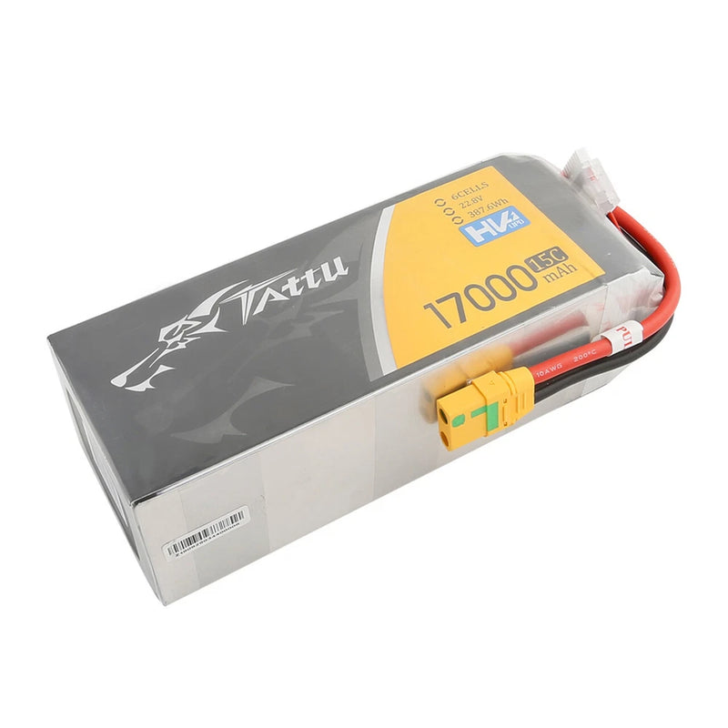 Tattu 22.8V 15C 17000mAh 6S LiPo Battery XT90-S Plug For UAV RC Drone Airplane Battery