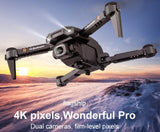 4K 1080P HD Camera Air Pressure Altitude Hold Quadrocopter Foldable WiFi Drone