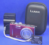 No SD Card~Panasonic LUMIX DMC-ZS10 14.1 MP Digital Camera~ Red