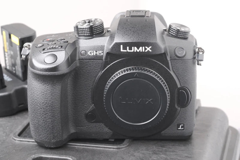 Panasonic Lumix GH5 Mirrorless 4K Micro Four Thirds Camera w/Charger & Hard Case