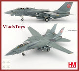 1/72 scale F-14A Tomcat model aircraft in gray with US Navy-style markings
