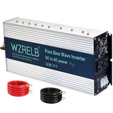 WZRELB 4000W 36VDC to 120VAC Pure Sine Wave Power Inverter RV car home camp new