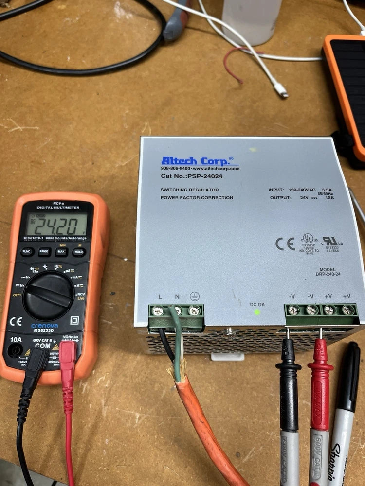 Altech Corp PSP-24024 Switching Regulator Power Supply Input 100-240V Output 24V
