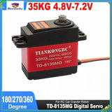 360 Degree TD-8135MG Digital Servo Motor 35KG Coreless Servo for RC Car Aircraft