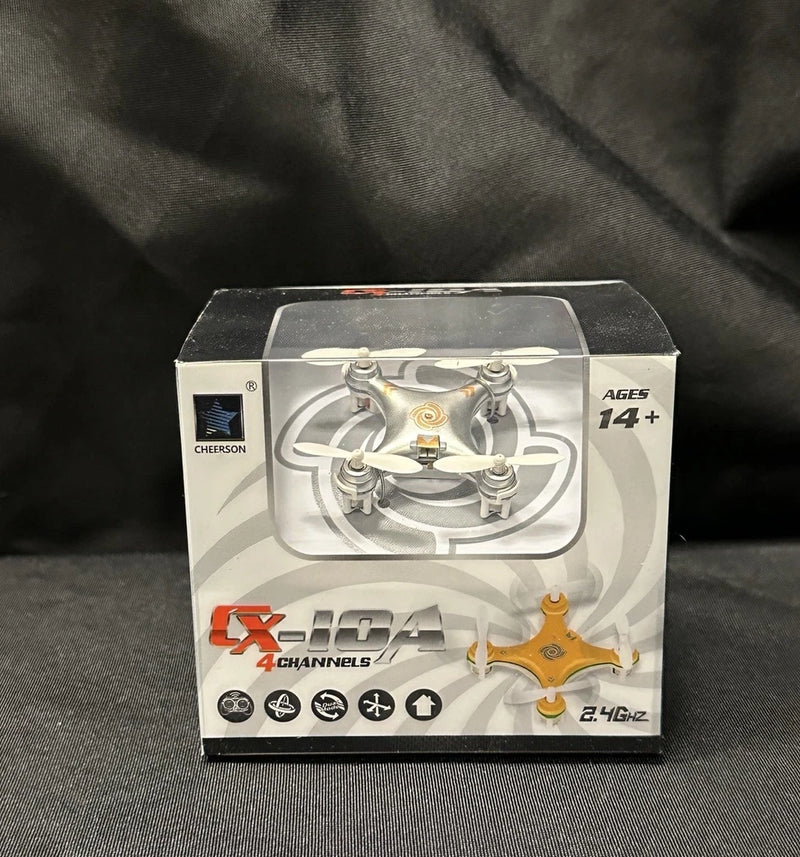Mini 2.4G 4-channel RC quadcopter drone box with clear window