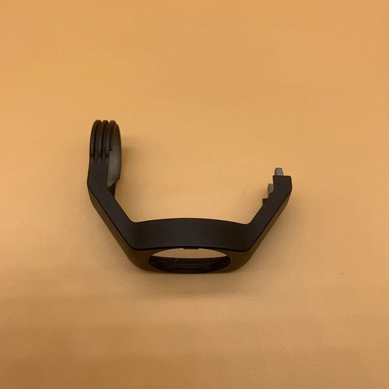 Black gimbal roll-axis lower bracket for drone, mounting clamp and base