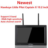 10.2inch Dual 5.8G RX 1000lux FPV Monitor DVR/HDMI Support X band/-99db