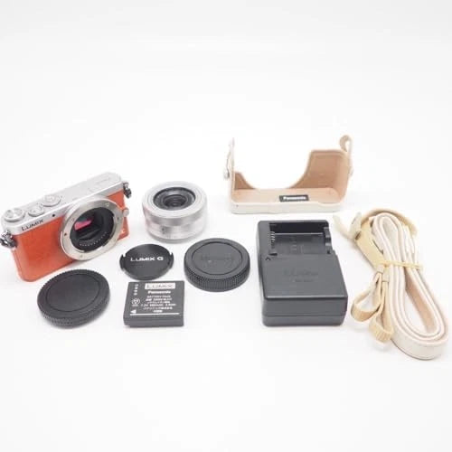 Panasonic Digital Single Lens Camera Lens Kit Standard Zoom Orange DMC-GM1K