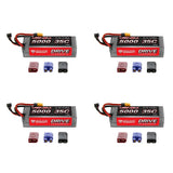 Venom 35C 3S 5000mAh 11.1V LiPo Hardcase RC Battery with Universal Plug x4 Packs