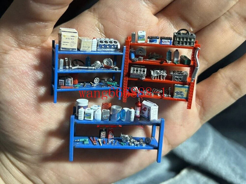 1:64 Scale Tool Rack Model Car Repair Tools Scene Diorama Model Toy Accessories