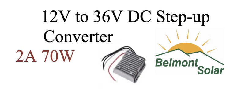 WaterProof (12V/24V to 36V) (2A) (72W) DC/DC Step-UP Power Converter Regulator