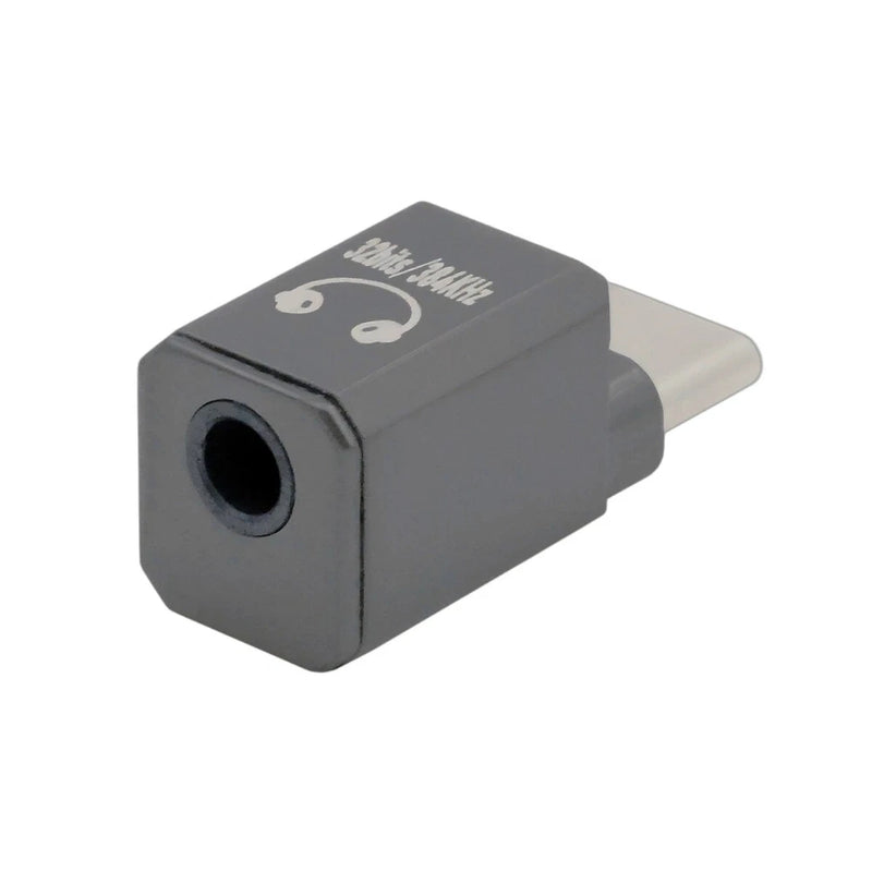 Type C USB-C to 3.5mm DAC HiFi Audio AUX & MIC Adapter Compatible OMTP CTIA