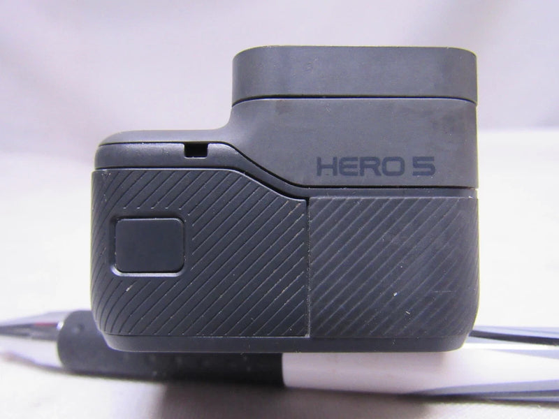 GoPro HERO5 black action camera with textured grip and front logo
