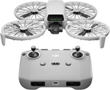 DJI Flip quadcopter drone with folding propellers and front camera, gray body