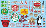 GOFER RACING DECALS Drink Responsibly Beer truck SHEET 1:24 1:25 CAR MODEL 11084