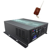 Power Inverter 1500W 24V to 120V Solar Convert Remote Switch Pure Sine Wave