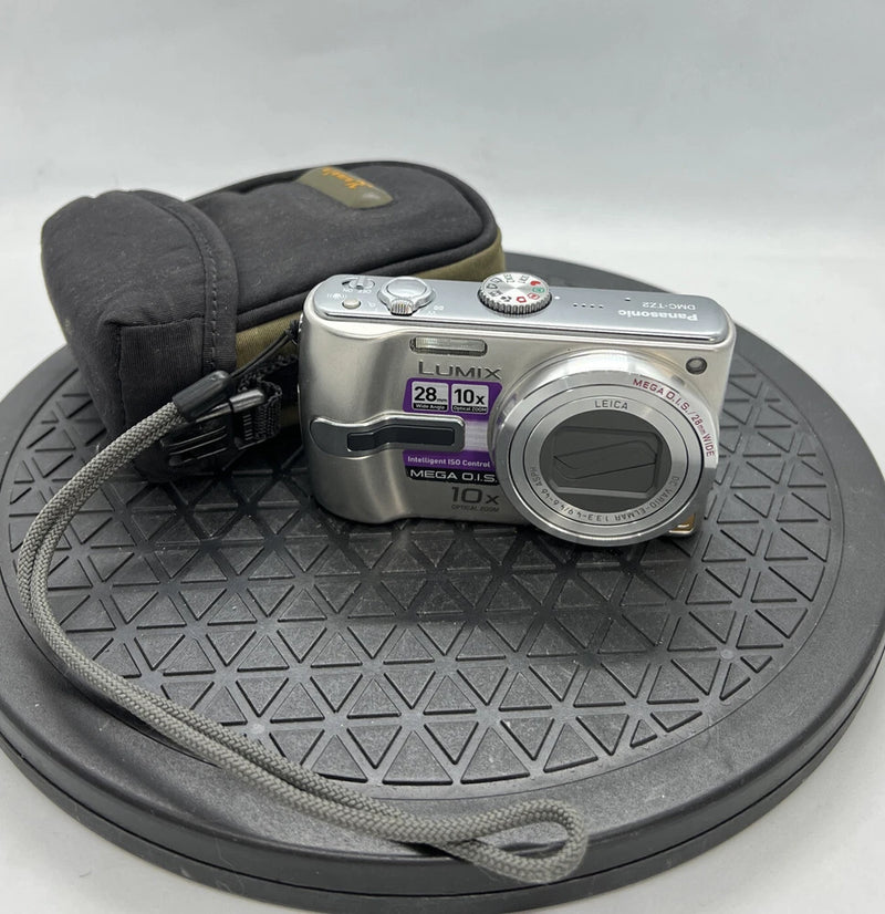 Panasonic Lumix DMC-TZ2  Leica Lens Made In Japan Digital Camera + Case #842