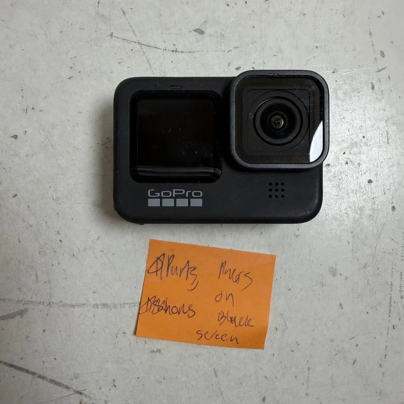 GoPro HERO9 Black action camera with front touchscreen and wide lens