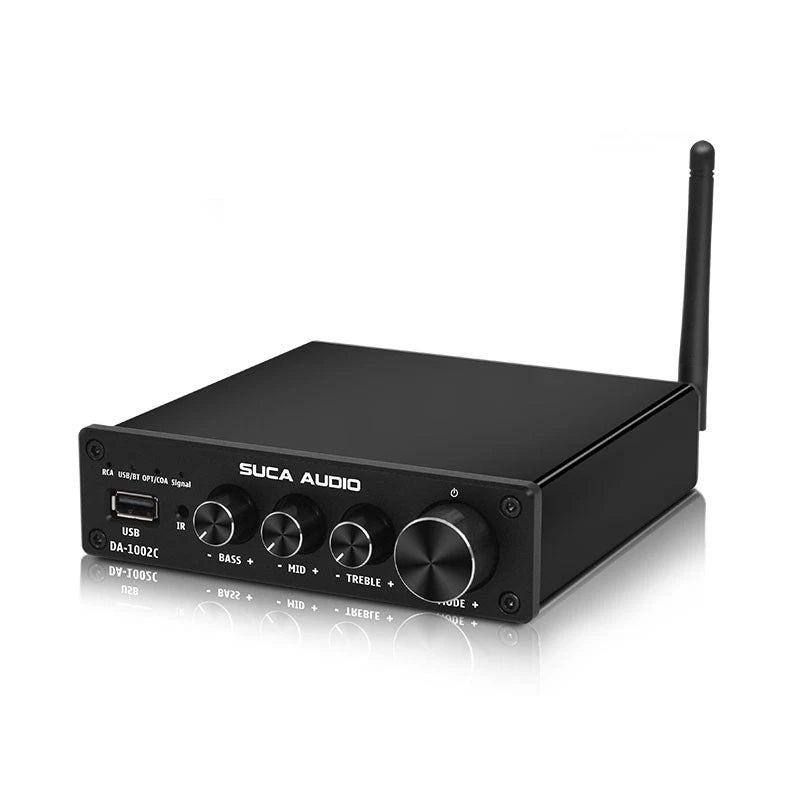 SUCA AUDIO DA-1002C  Power Amplifier 100Wx2 BT5.0 DAC w/ 24V 4.5A Power Adapter