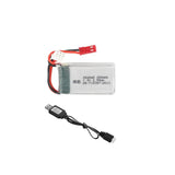 7.4V 350mAh 15C Lipo Battery + USB for KINGKONG 90GT X401H MJX X402 RC Mini FPV