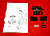 1/25 battery box model kit parts with instruction sheet, small metal frame pieces
