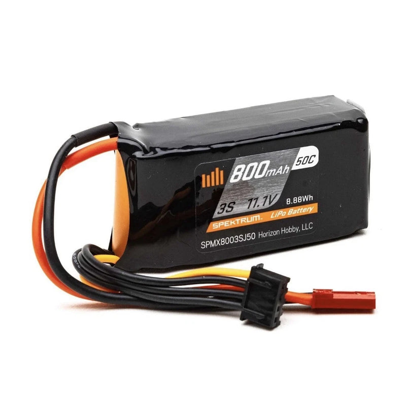Spektrum SPMX8003SJ50 - JST 3S 11.1V LiPo Battery, 50C 800mAh Battery