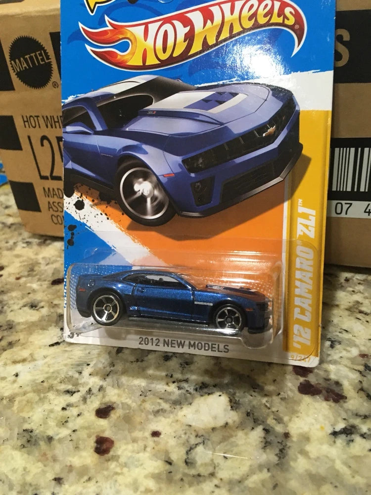 Hot Wheels 2012 New Models blue Chevy '12 Camaro ZL1 die-cast car in blister pack