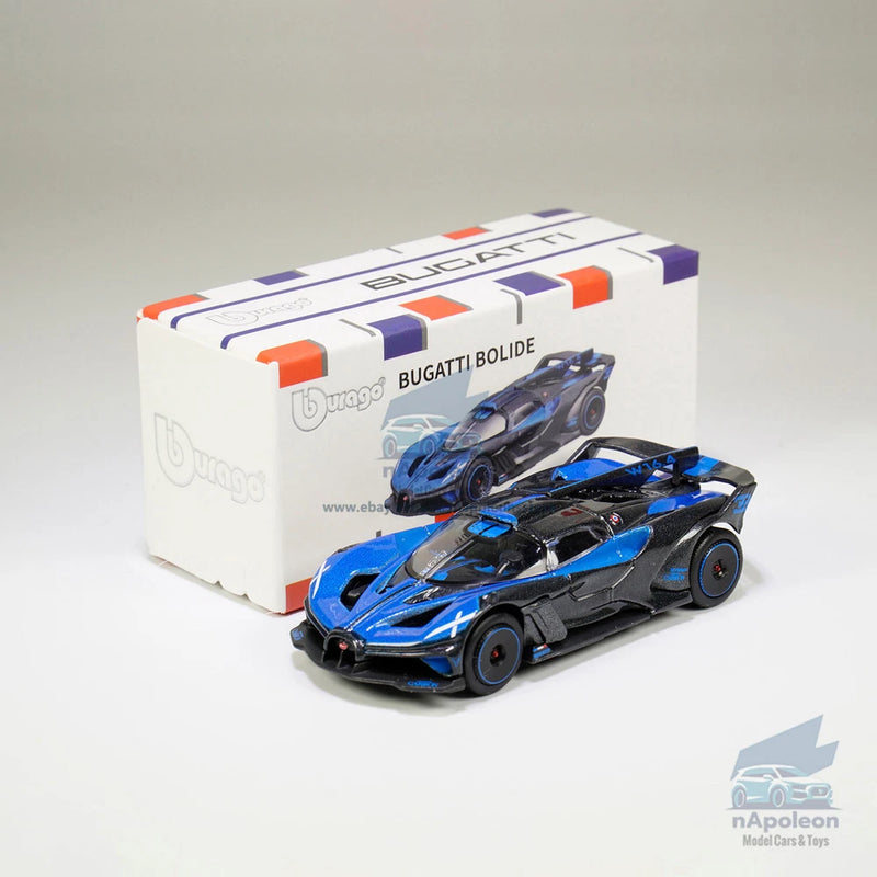 1:64 Bugatti Bolide Model Car Diecast Toy Vehicle Kids Gift Collection Blue