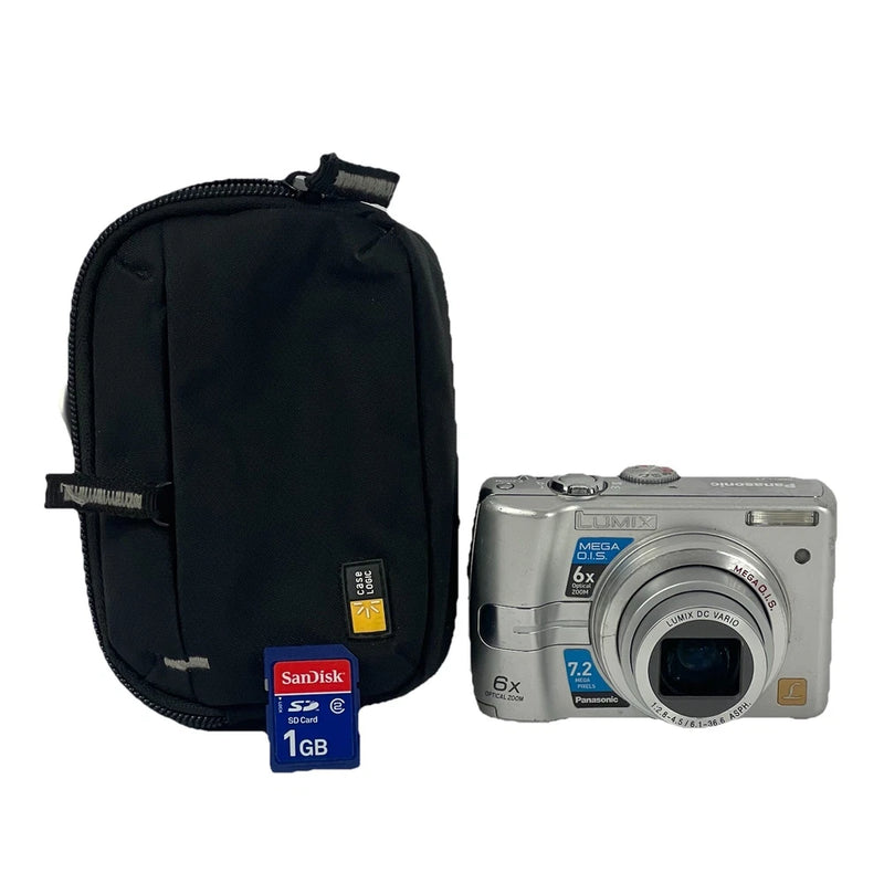 Panasonic LUMIX DMC-LZ7 Digital Camera 7.2 MP 6x Optical Zoom Bag SD Card Workin