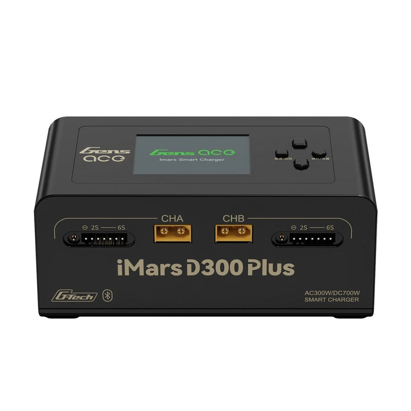 Gens Ace D300 Plus Intelligent Charger Bluetooth App Control G-Tech Dual-Channel Battery