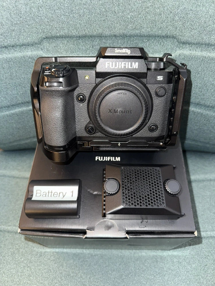 Fujifilm X-H2S Mirrorless Camera Body LOW 8,735 Count + SmallRig Cage + Fan