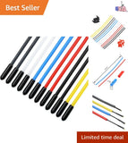 Enhanced Safety 12PCS Antenna Tubes with Stylish Caps for Drone Receivers