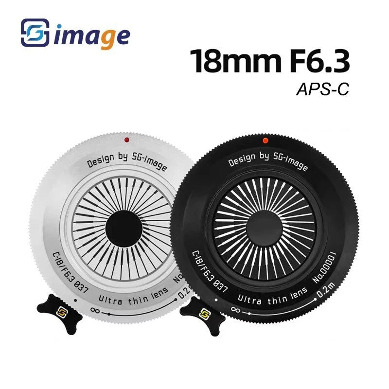 SGimage 18mm F6.3 APS-C MF Manual Focus Lens for Sony Nikon Fujifilm M4/3 Mount