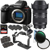 Panasonic Lumix S5II Mirrorless Camera + Sigma 28-70mm + Cage + Batteries + More