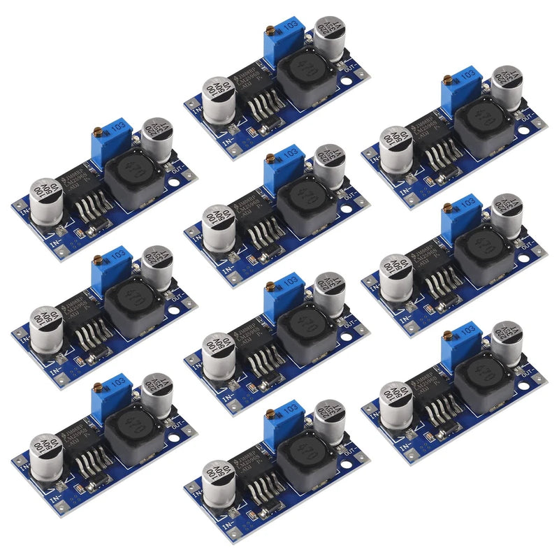 10PCS LM2596 DC-DC Buck Converter Step Down Modules 3A 3-40V to 1.5-35V High ...