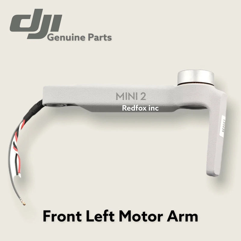 DJI Mavic Mini 2 front left motor arm replacement part with attached cable